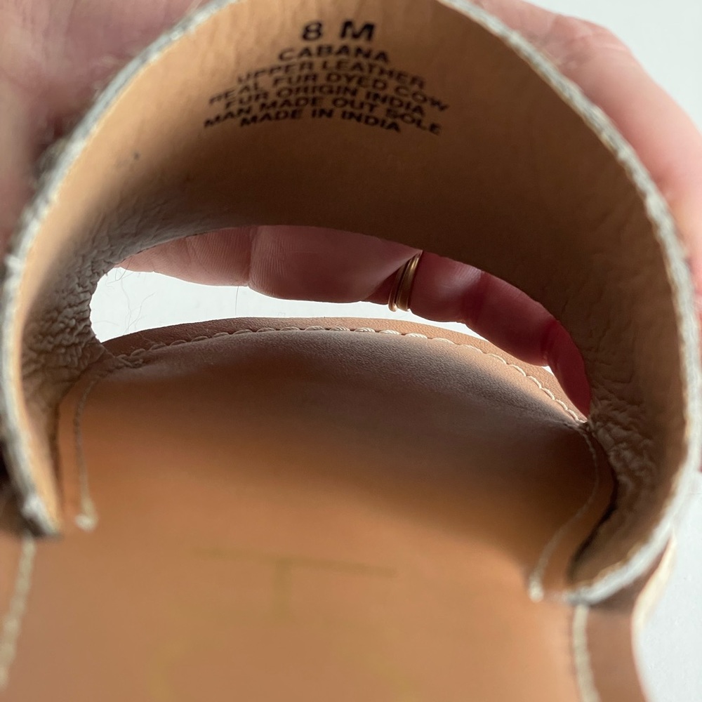 Beach by Matisse Calf Hair Cabana Slide Sandals - Picture 5 of 8